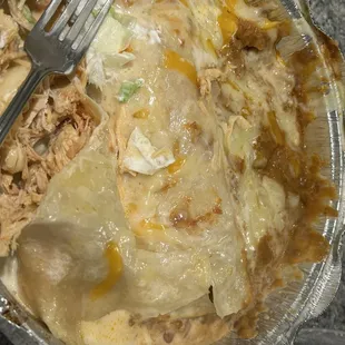 Soft chicken Chimichangas