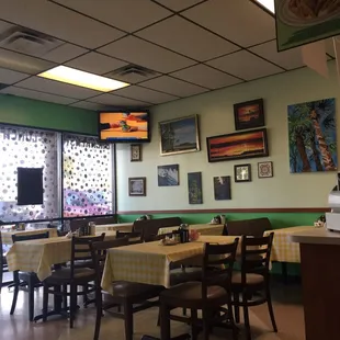 Front seating area with TV