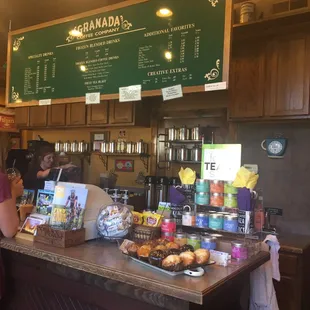 a woman at the counter