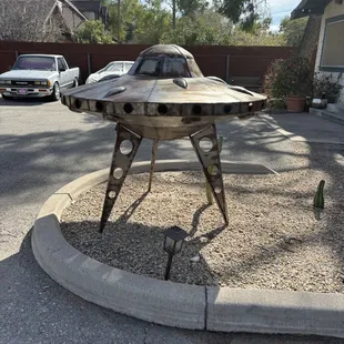 Metal space ship