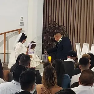 Stage perfect for our sand ceremony