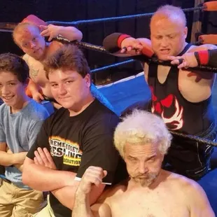 For his fifteenth birthday, my stepson invited a few friends to Extreme Midget Wrestling.