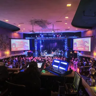 View from front row of the balcony.