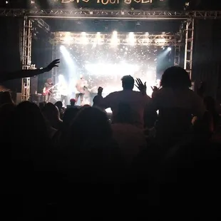 a crowd of people at a concert