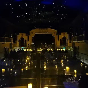 Beautiful interior and starry  night sky ceiling