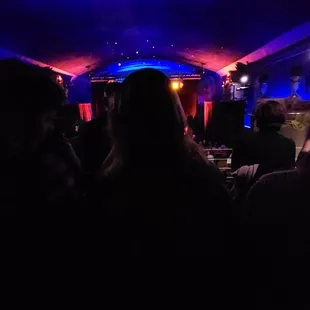 Seated in the back balcony