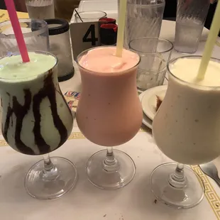 Ice cream drinks are tasty!