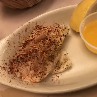 Steamed haddock