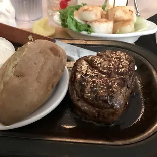 Tenderloin and baked potato