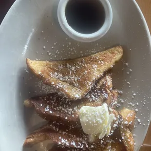 French toast with 100% maple syrup