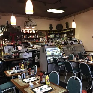 the interior of a restaurant