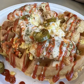 Spicy Chicken Breakfast Waffle