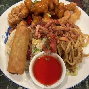 Garlic chicken dinner combo