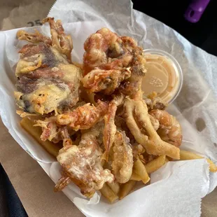 Soft shell crab basket