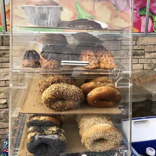 Bagels and Chocolate covered Macaroons