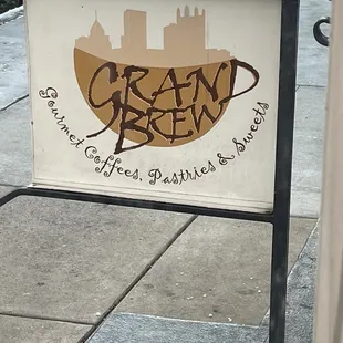 Grand Brew sign