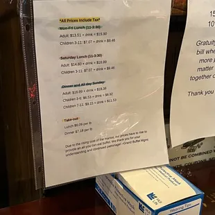 Prices