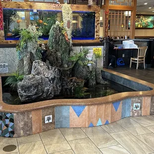 Fountain where you first come inside