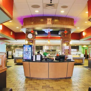 the interior of a restaurant