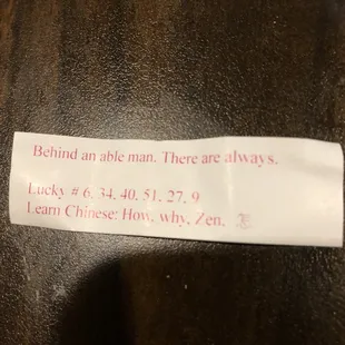 Best fortune ever!