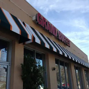 the front of the restaurant