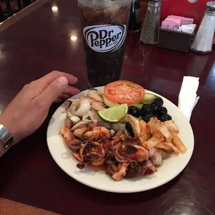 I&apos;m all for seafood! Kim-chi and veggies