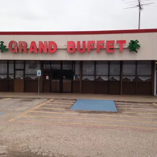 Outside of Grand Buffet.