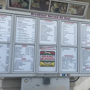 drive through menu 2/20/22