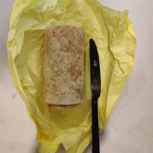 Size of my burritos barely 4 inches