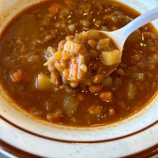 lentil soup with lemon