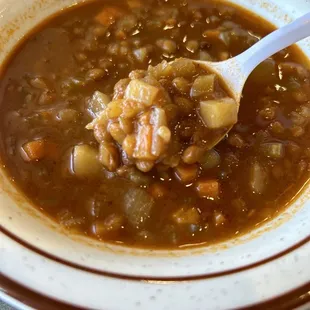 lentil soup with lemon