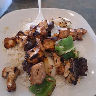 Meat platter, minus the ground beef chunks