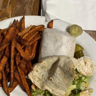 Fish and Avocado Wrap