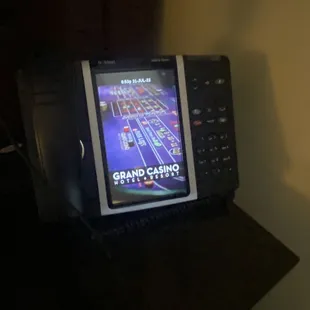Cool screen on the room phone