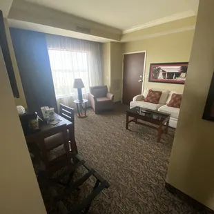 Living area in our suite