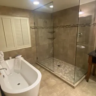 Bathroom area in our suite