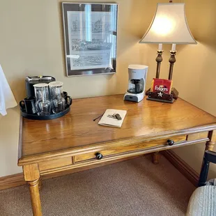 Desk in the room
