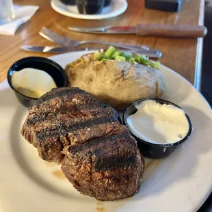 Steak and potato