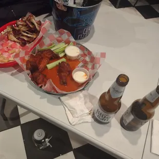 Aftermath of wings....