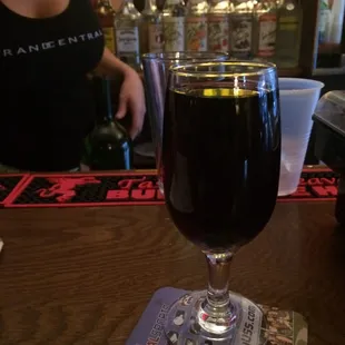 4 dollar wines, 50 cent wings until 9pm!