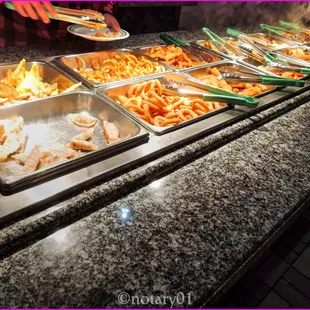 Sushi bar offers 22 food items Mongolian bar offers 17 food items A total of approx 160 food items #GrandChinaBuffet #ElPasoTexas #blessings