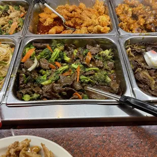 Buffet is fresh and well maintained