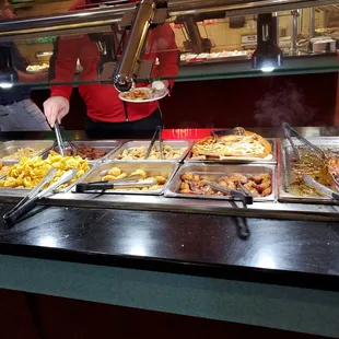 Pizza and French fries premium....