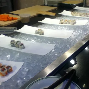 Slim pickings on sushi...  Grand China Buffet, Washington PA