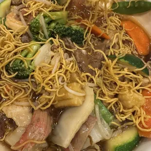 Hong Kong pan fried noodle