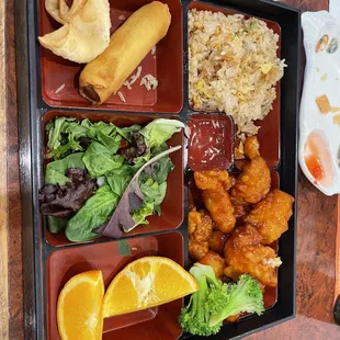 Orange chicken combination
