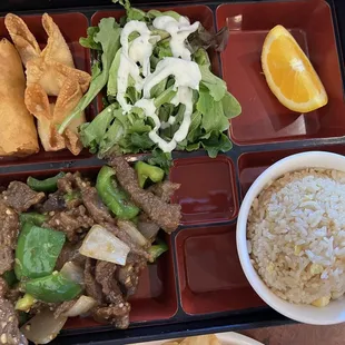 Beef Pepper Steak lunch special