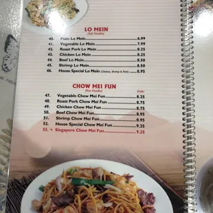 Noodle options - looks good!