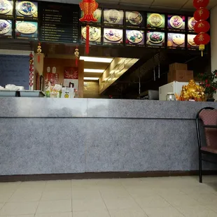 Clean counter.