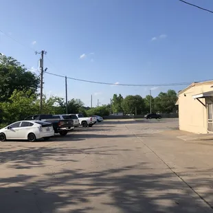 cars parked on the side of the road